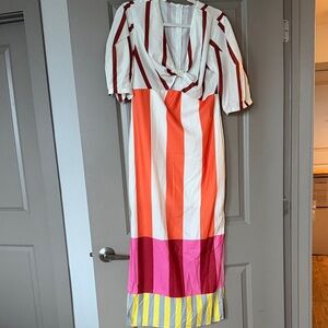 Striped Multicolor Maxi Dress